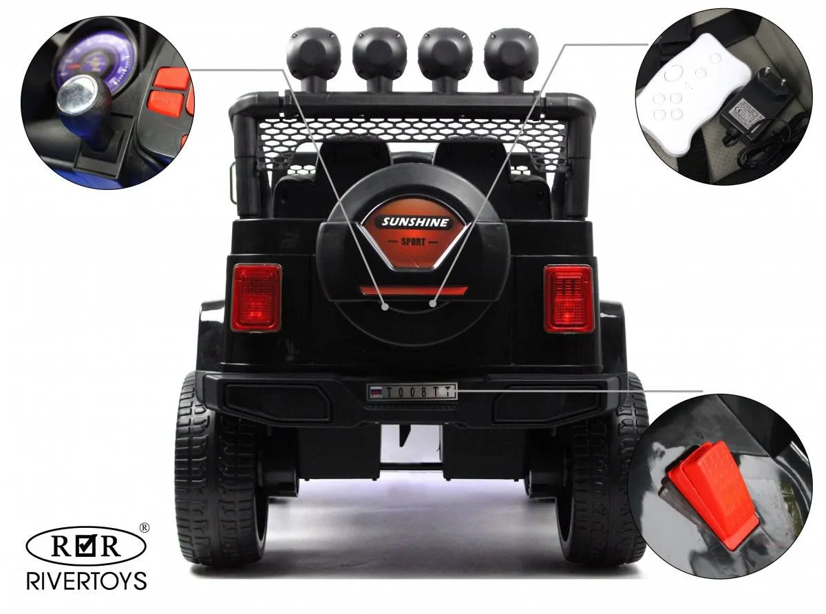 Детский электромобиль Rivertoys Jeep T008TT 4WD