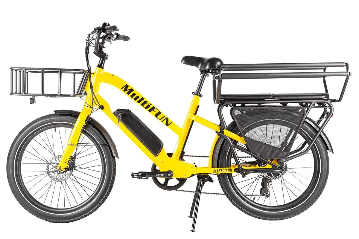 Электровелосипед Eltreco MultiFun с корзиной