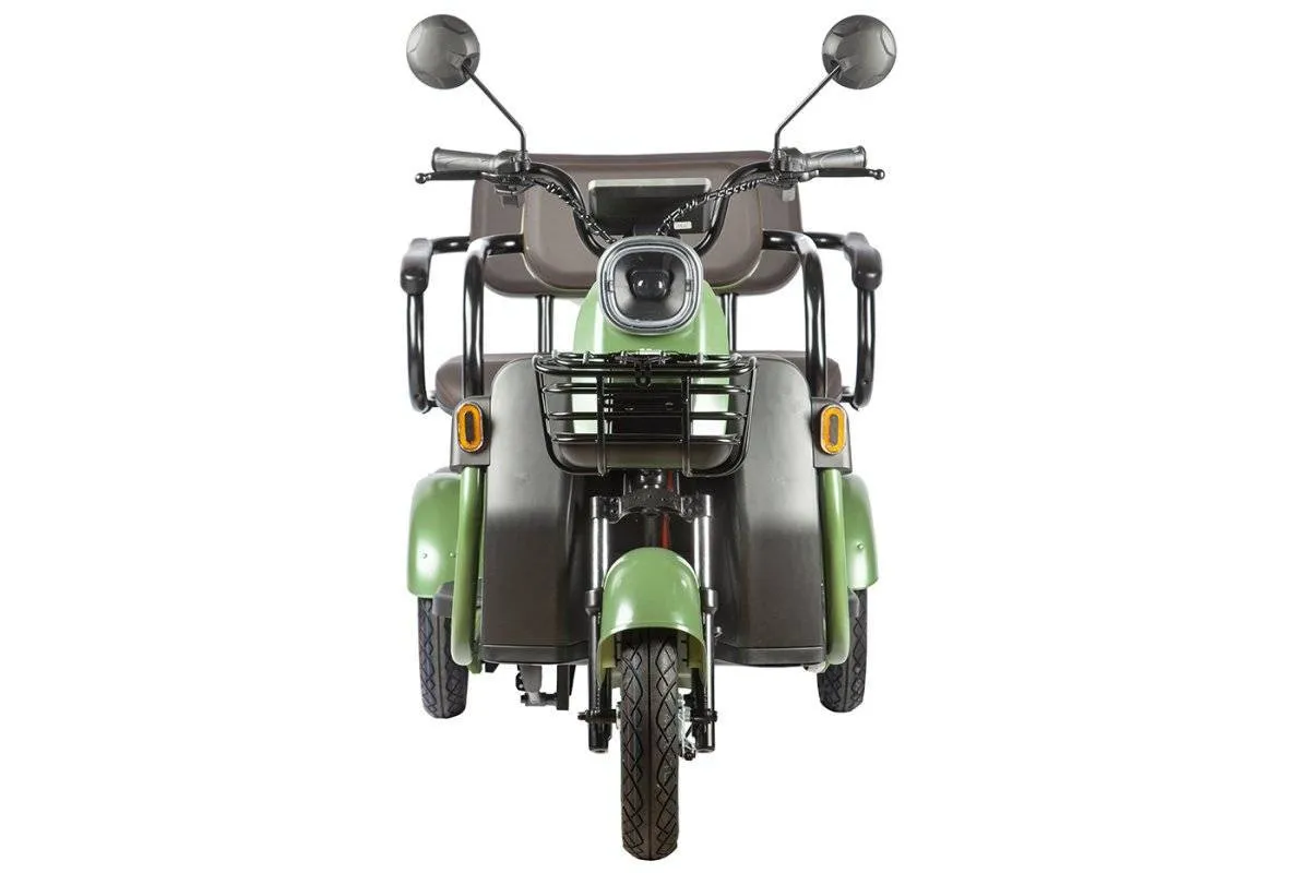 Электротрицикл Rutrike Топик пассажирский с корзиной