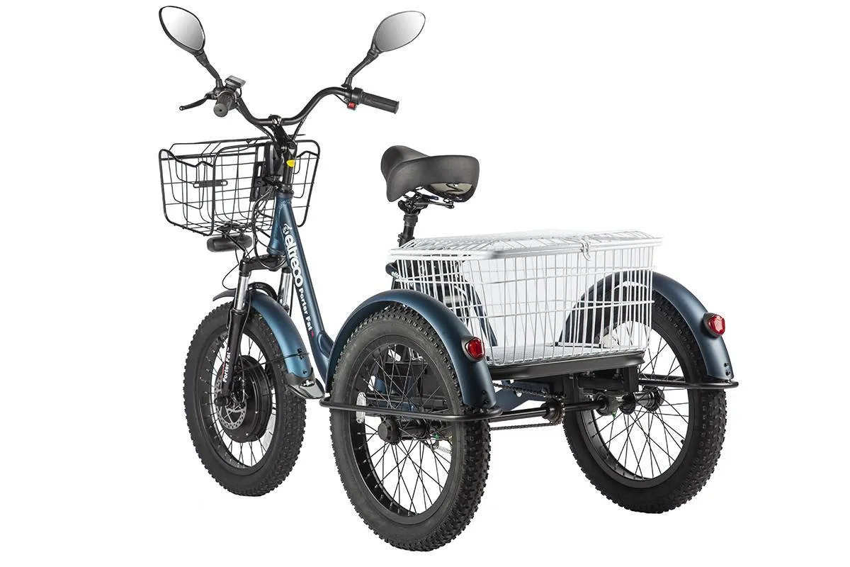 Электротрицикл Eltreco Porter Fat 700 с корзиной