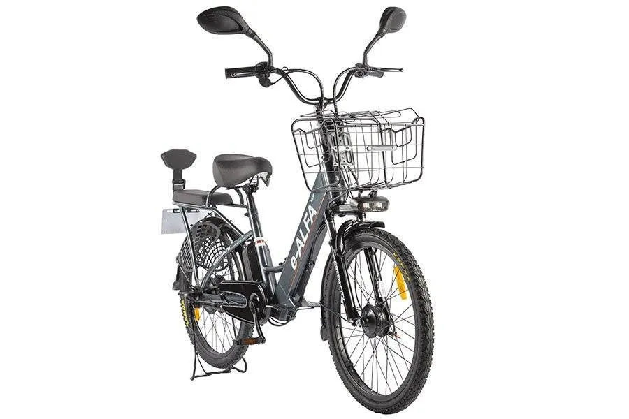 Электровелосипед Green City e-ALFA new с корзиной