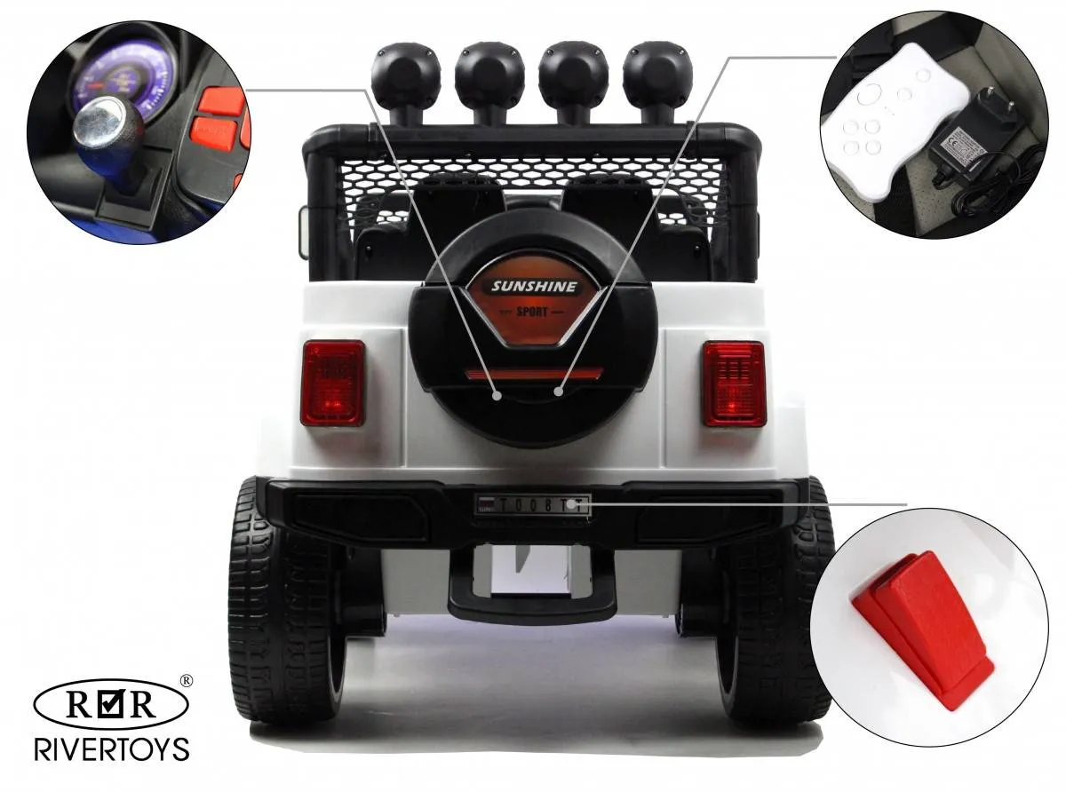 Детский электромобиль Rivertoys Jeep T008TT 4WD