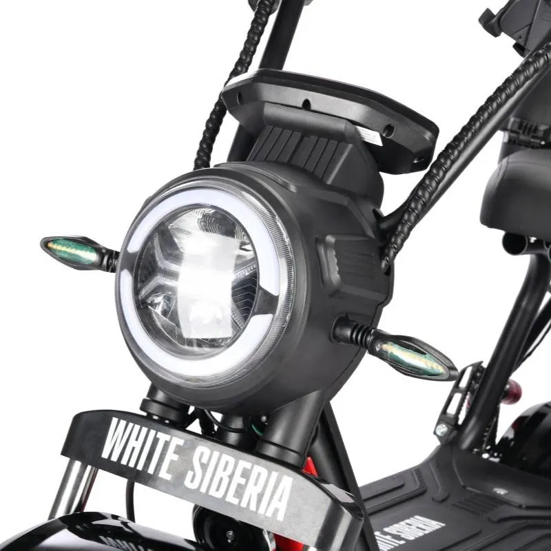 Электроскутер WHITE SIBERIA MINI R 2.0 1200W BLACK