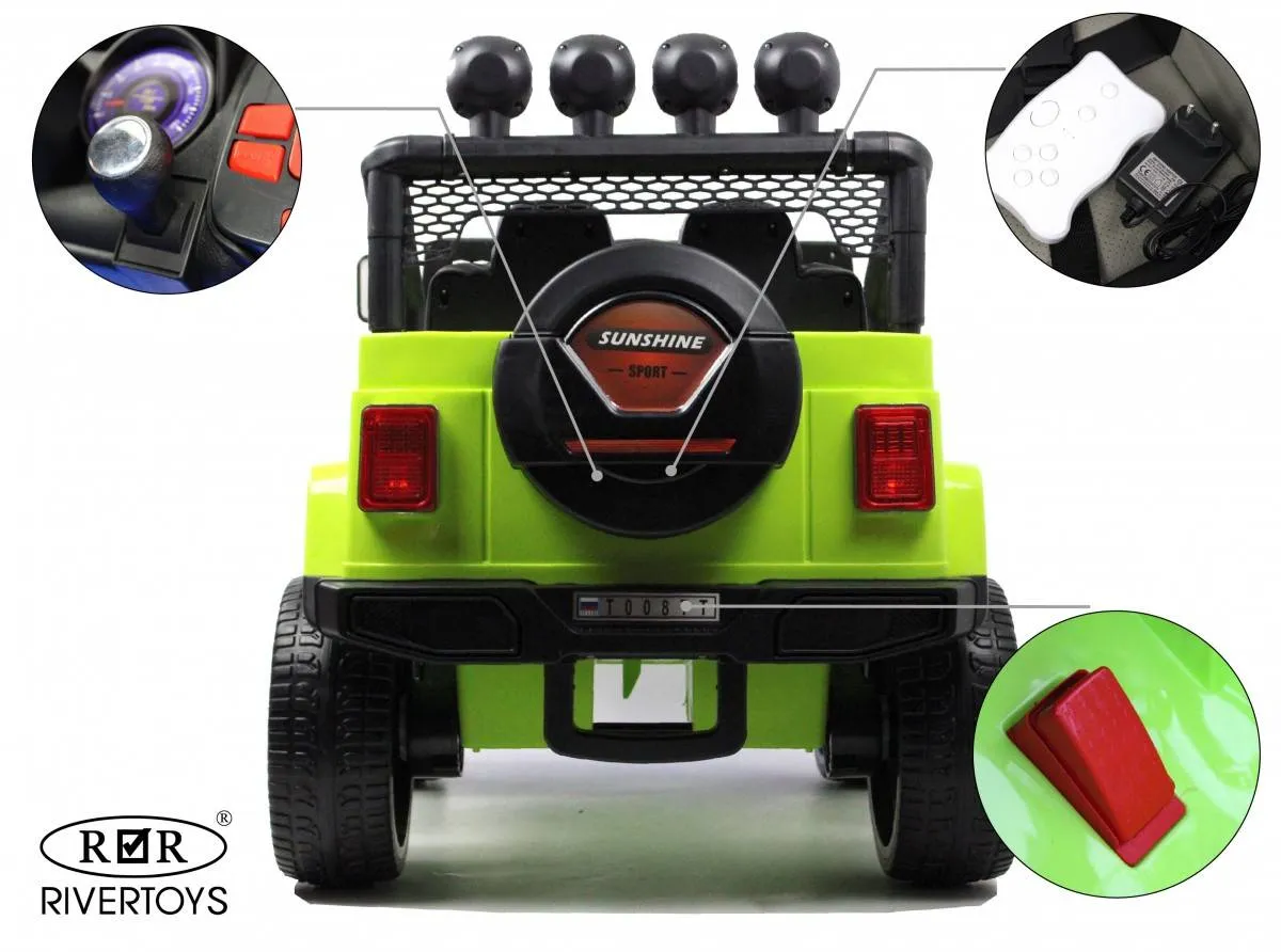 Детский электромобиль Rivertoys Jeep T008TT 4WD