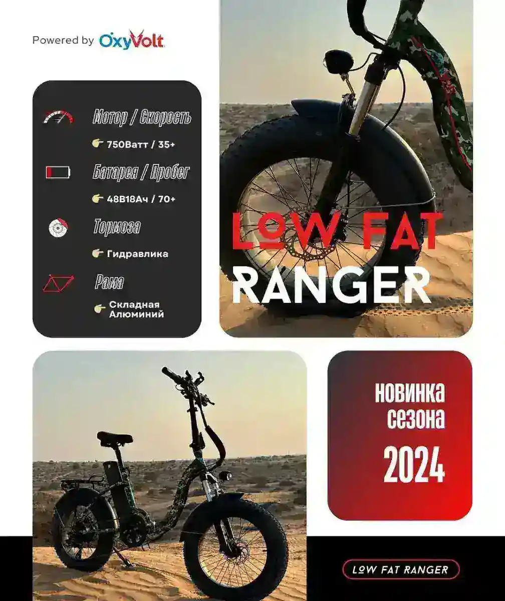 Электровелосипед OxyVolt Low Fat Ranger