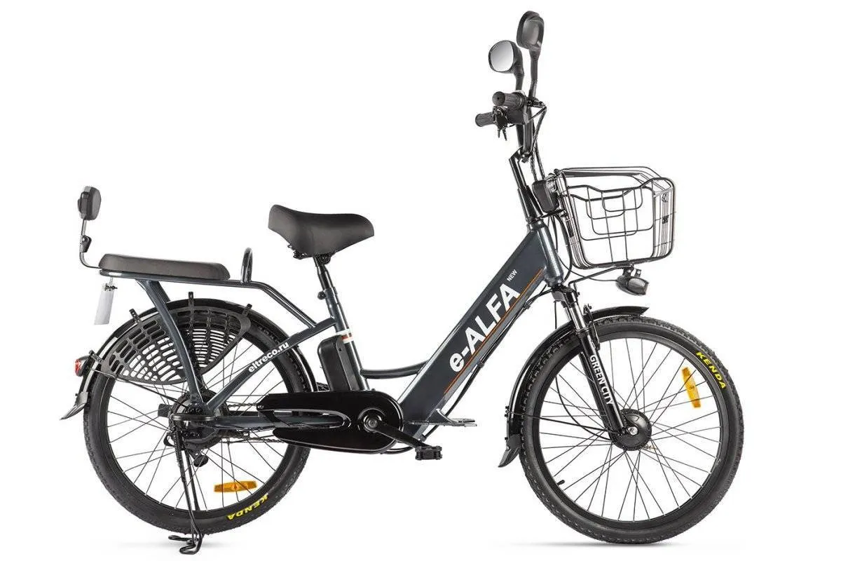 Электровелосипед Green City e-ALFA new с корзиной