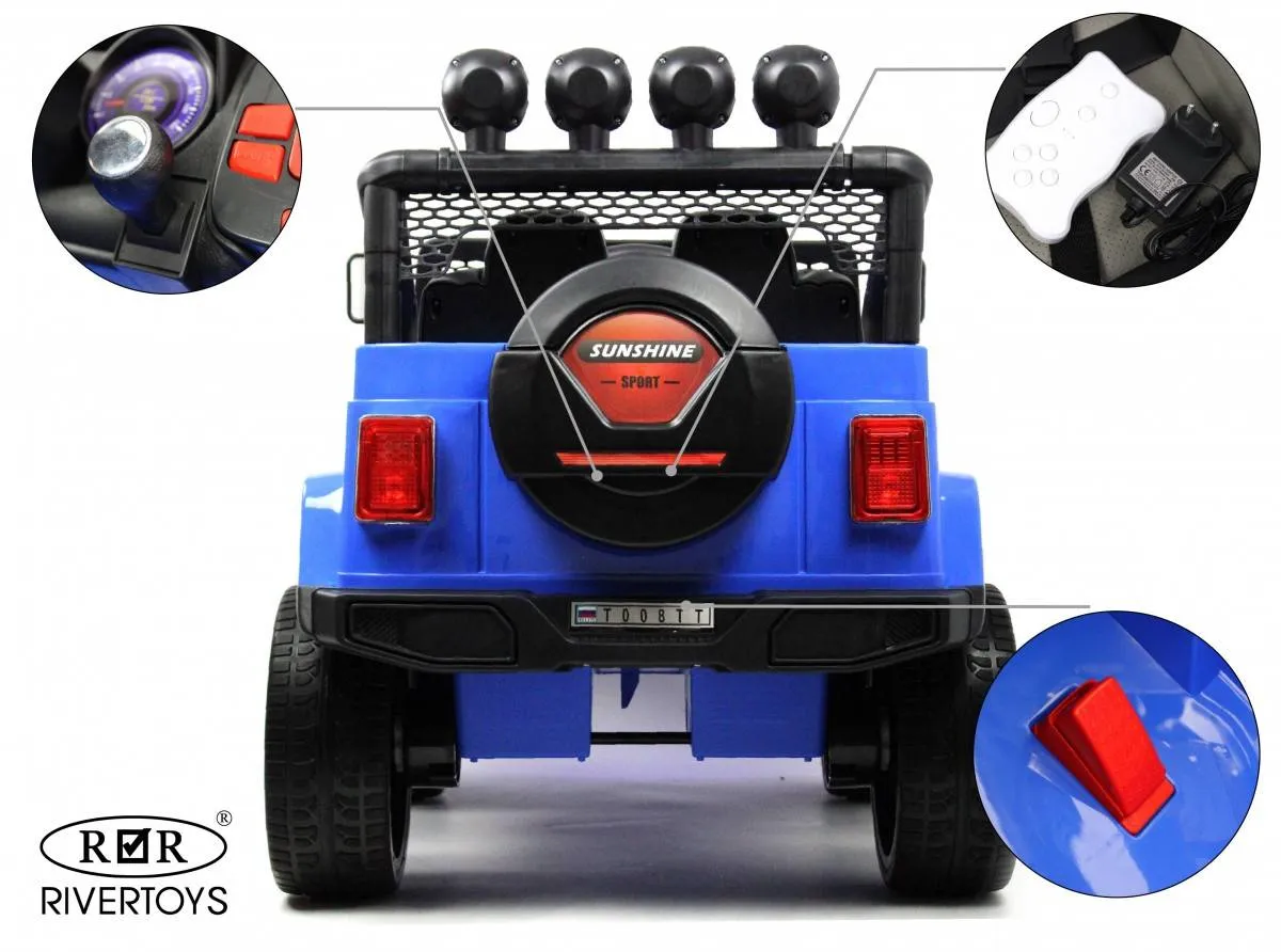 Детский электромобиль Rivertoys Jeep T008TT 4WD