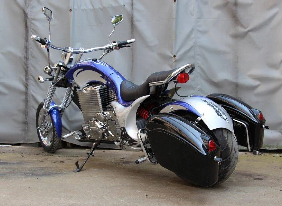 Электромотоцикл Green Camel Чоппер C200 (72V 3000W R15)