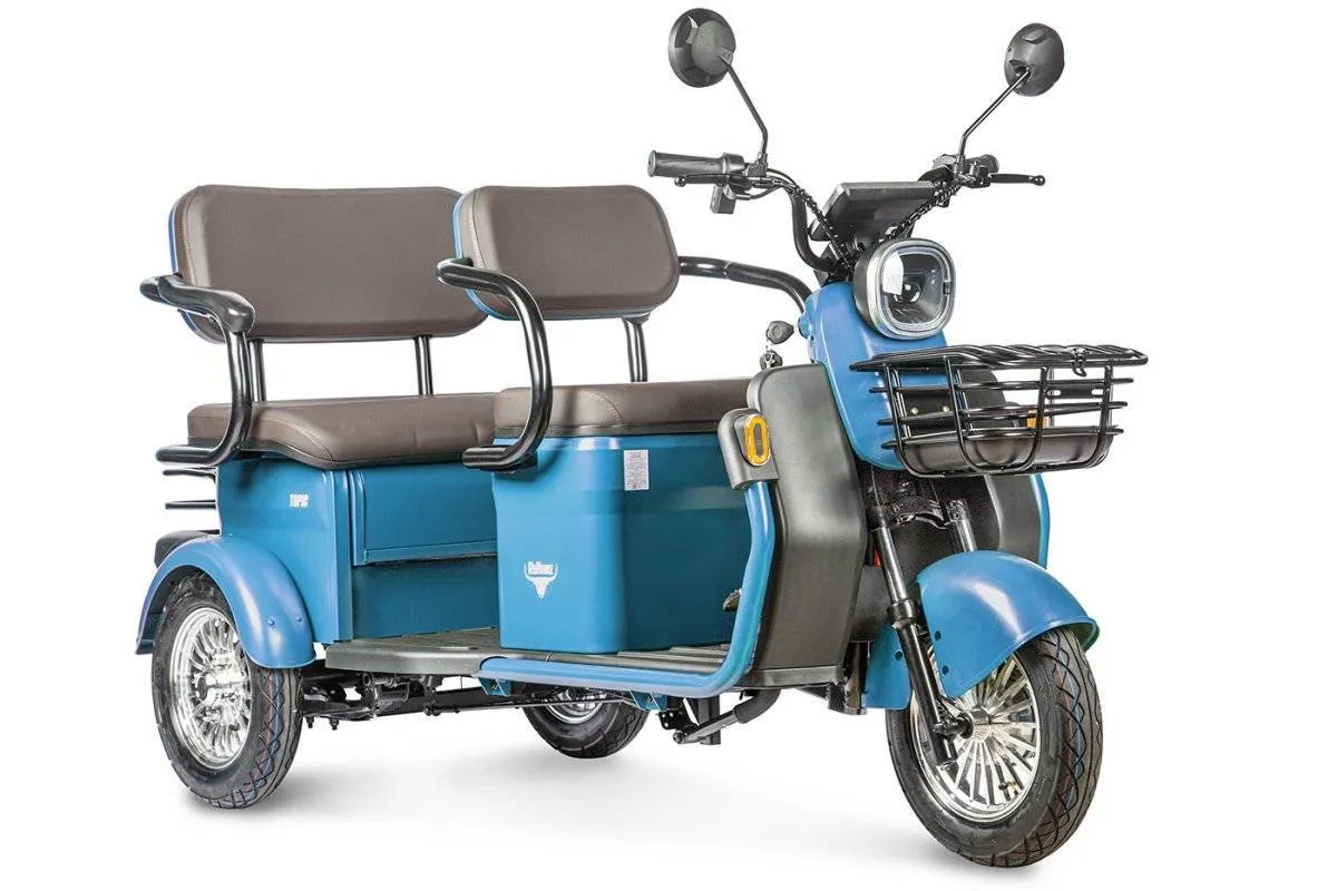 Электротрицикл Rutrike Топик пассажирский с корзиной