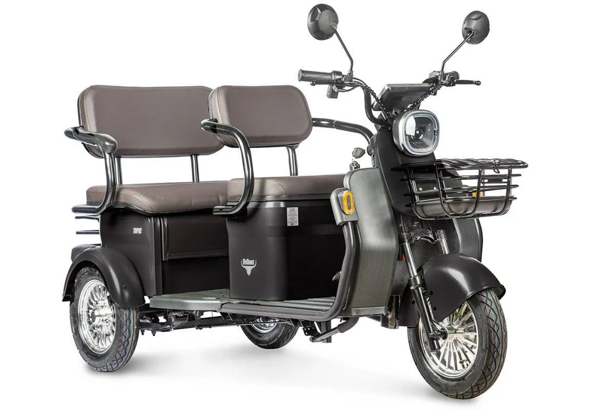 Электротрицикл Rutrike Топик пассажирский с корзиной