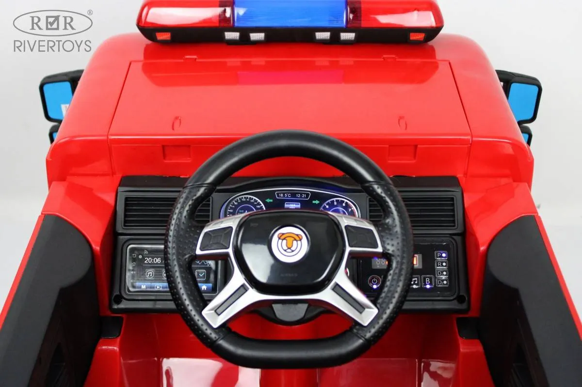 Детский электромобиль Rivertoys A222AA (пожарная)