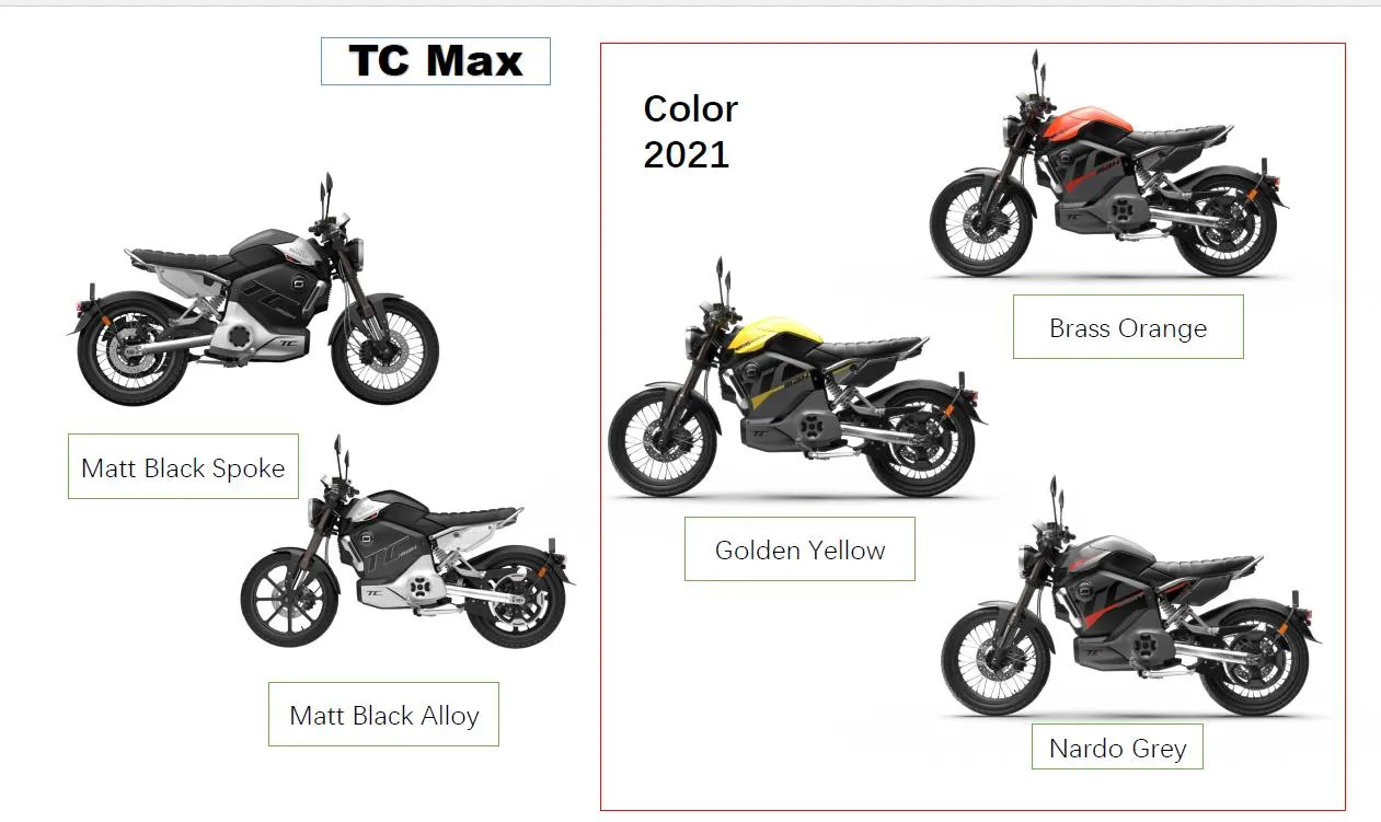 Электромотоцикл Super Soco TC MAX (Alloy)
