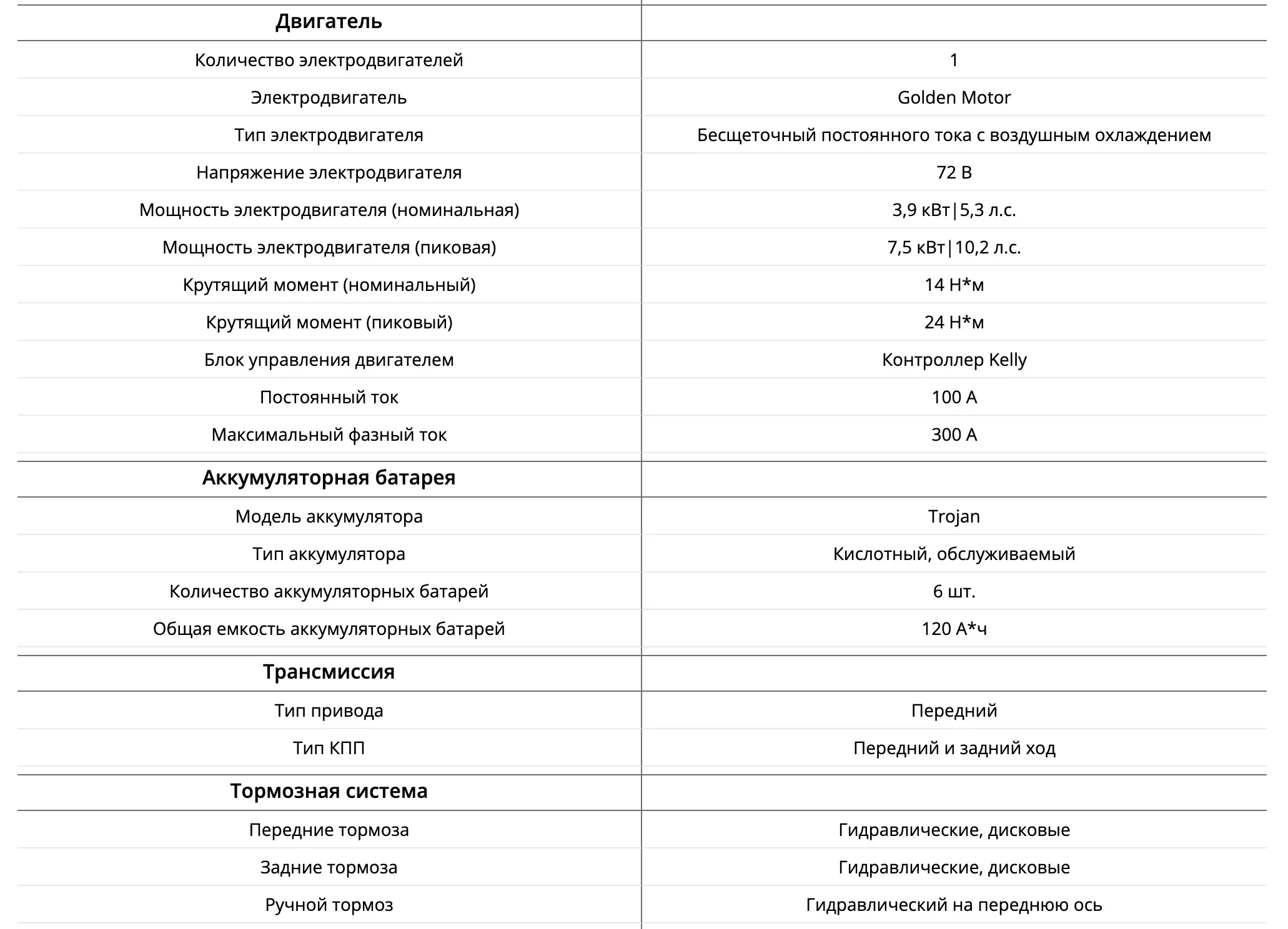 Гольфкар Elecar 5E-TIGARBO 4+2