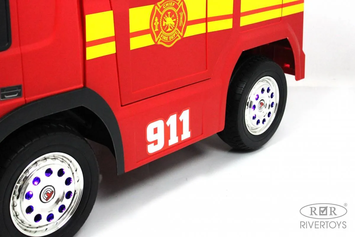Детский электромобиль Rivertoys A222AA (пожарная)