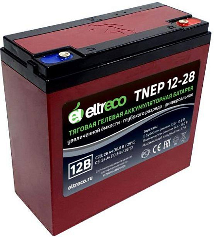 Тяговый аккумулятор Eltreco TNEP12-28 (12V23.5A/H C3)