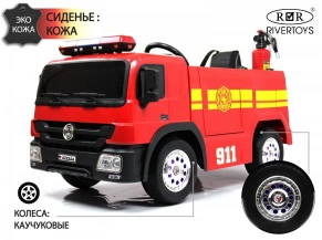 Детский электромобиль Rivertoys A222AA (пожарная)