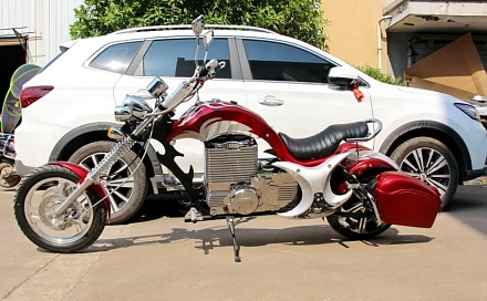 Электромотоцикл Green Camel Чоппер C200 (72V 3000W R15)