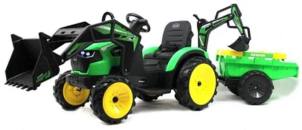 Детский электромобиль экскаватор-погрузчик Rivertoys A777MP