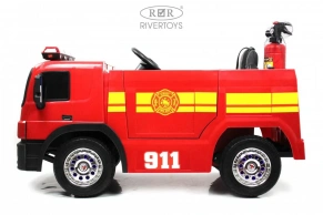 Детский электромобиль Rivertoys A222AA (пожарная)