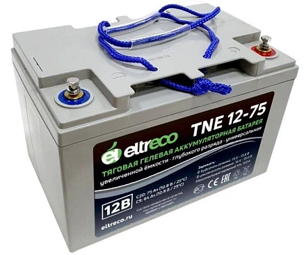 Тяговый аккумулятор Eltreco TNE12-75 (12V60A/H C3)