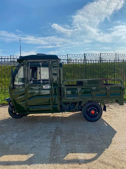Электротрицикл грузовой Green Camel Тендер D1500 (60V 1000W) кабина, понижающая