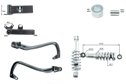 Зимний комплект для квадроциклов Motoland ATV 125/110 (лыжи + гусеницы)