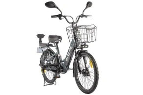 Электровелосипед Green City e-ALFA new с корзиной