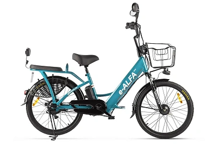 Электровелосипед Green City e-ALFA new с корзиной