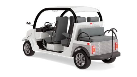 Гольфкар Elecar 5E-TIGARBO 4+2 (обивка черная, белые элементы)