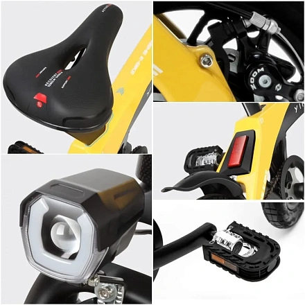 Электровелосипед Green Camel Карбон T3 (R14 250W 36V LG 7,8Ah) Carbon