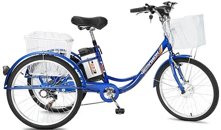 Электровелосипед РВЗ Чемпион с корзиной