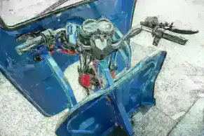 Грузовой электротрицикл Rutrike Гермес Pro 1500 72V2200W