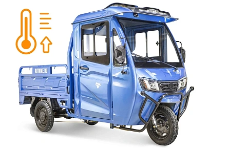 Грузовой электротрицикл Rutrike КАРГО Кабина обогрев 1500 60V1000W
