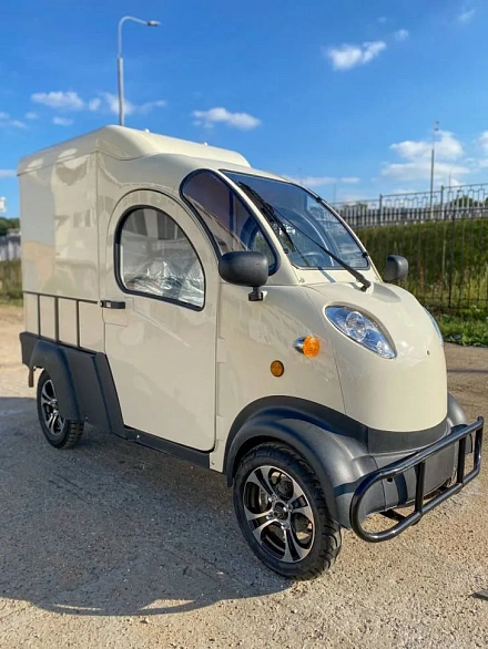 Квадрицикл грузовой Green Camel Тендер X1200 Квадро (72V 2500W) кабина, BOX, понижающая