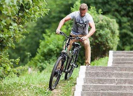 Электровелосипед Eltreco PATROL КАРДАН 26 DISC MATT BLACK