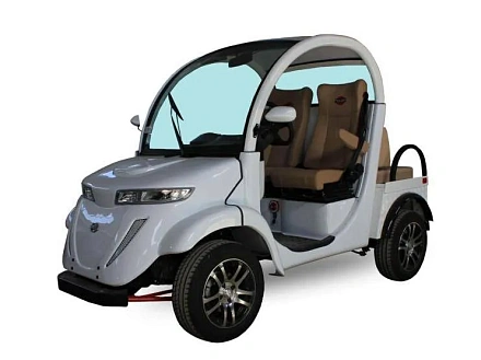 Гольфкар Elecar 5Е-TIGARBO 2+2 Белый (обивка бежевая)