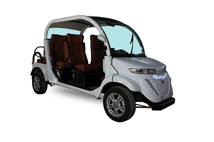 Гольфкар Elecar 5E-TIGARBO 4+2 (обивка черная, белые элементы)