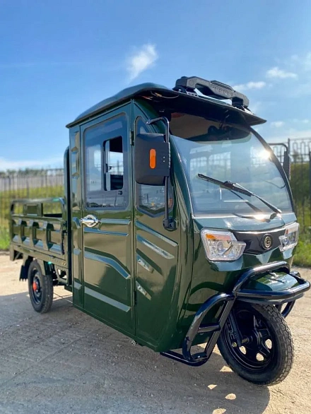 Электротрицикл грузовой Green Camel Тендер D1500 (60V 1000W) кабина, понижающая