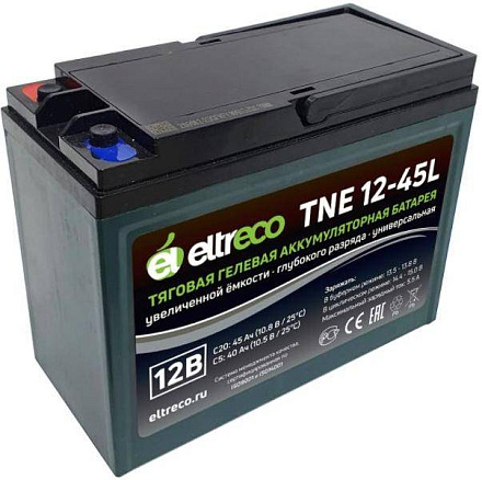 Тяговый аккумулятор Eltreco TNE12-45 (12V38A/H C3)