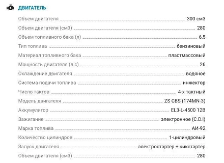 Мотоцикл AVANTIS ENDURO 300 EFI CBS EXCLUSIVE ARS (2022) ПТС