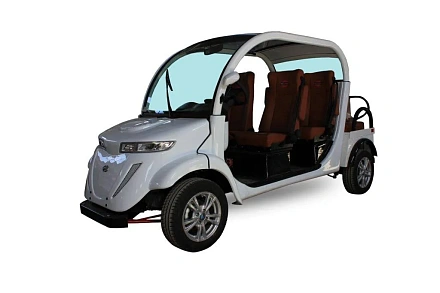 Гольфкар Elecar 5E-TIGARBO 4+2 (обивка черная, белые элементы)