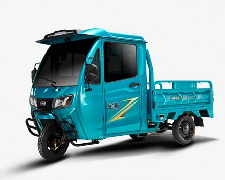Электротрицикл грузовой Green Camel Тендер D1500 (60V 1000W) кабина, понижающая