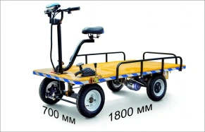 Платформенная тележка электрическая Rutrike СКЛАД 1800
