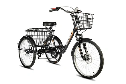 Электровелосипед РВЗ Чемпион с корзиной