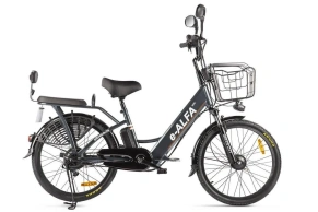 Электровелосипед Green City e-ALFA new с корзиной