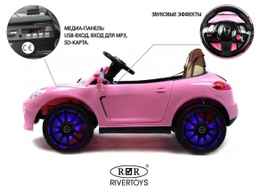 Детский электромобиль Rivertoys Porsche A444AA(кожа-EVA)
