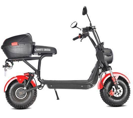 Электроскутер WHITE SIBERIA MINI R 2.0 1200W RED