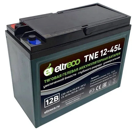 Тяговый аккумулятор Eltreco TNE12-45 (12V38A/H C3)