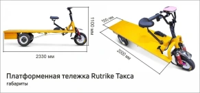 Платформенная тележка электрическая Rutrike ТАКСА