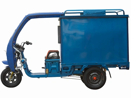 Грузовой электрический трицикл с кабиной Силач-500